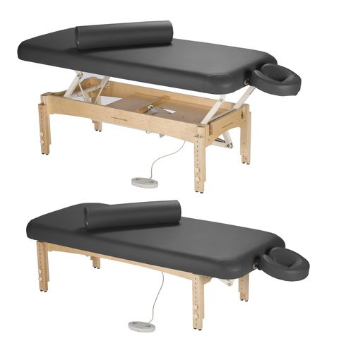 Lettino per massaggi elettrico - OLYMPUS  - Touch America - in legno / in espanso / ad altezza regolabile