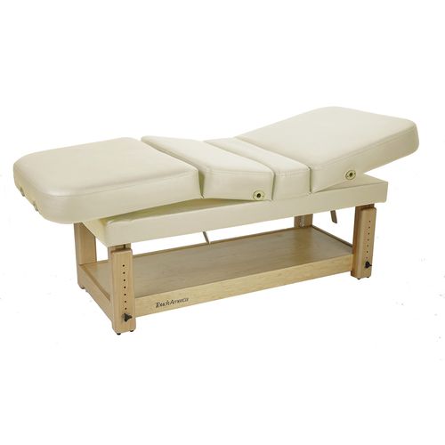Lettino per massaggi fisso - STATIONARY - Touch America - in schiuma di poliuretano / in legno / ad altezza regolabile