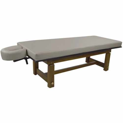 Lettino per massaggi fisso - SOLTERRA - Touch America - in teak / in espanso / ad altezza regolabile