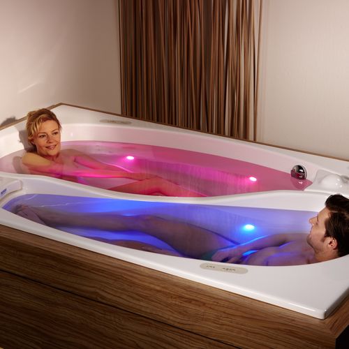 Vasca da bagno ad isola - YIN YANG COUPLE - Trautwein - per ambiente abitativo / ad uso professionale / in acrilico