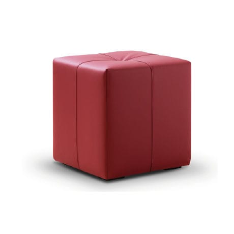 Pouf contemporaneo - COCO - Treca Paris - in pelle / quadrato / imbottito