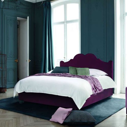 Testiera per letto matrimoniale - VERSAILLES - Treca Paris - classica / in tessuto / imbottita