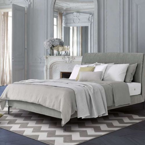 Testiera per letto matrimoniale - MADELEINE  - Treca Paris - contemporanea / in tessuto / imbottita