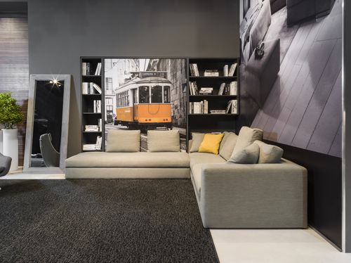 Divano modulare - MOLETTO - Respace - contemporaneo / in tessuto / con contenitore