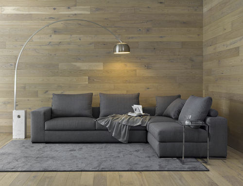 Divano modulare - ICON - Respace - contemporaneo / in tessuto / grigio