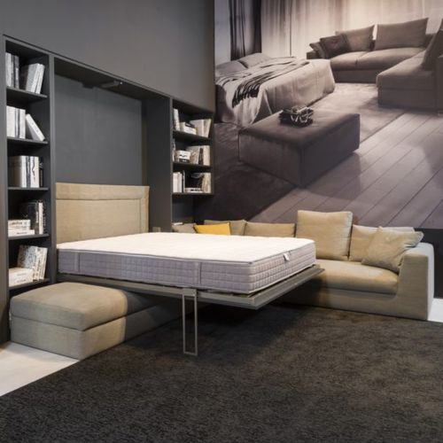 Letto a scomparsa - MOLETTO - Respace - matrimoniale / contemporaneo / imbottito