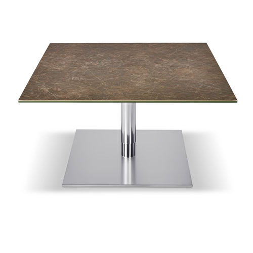 Tavolino basso contemporaneo - K570 KOLO - Ronald Schmitt Design - in legno massiccio / in vetro laccato / in vetro smerigliato