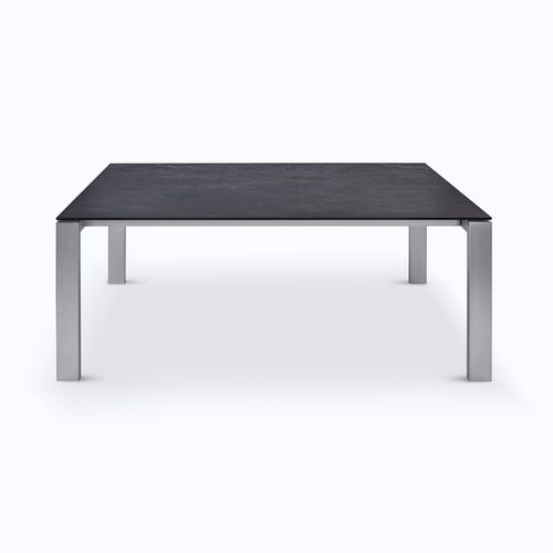 Tavolo da pranzo contemporaneo - P2380/E ACCESS - Ronald Schmitt Design - in vetro / in alluminio / in ceramica