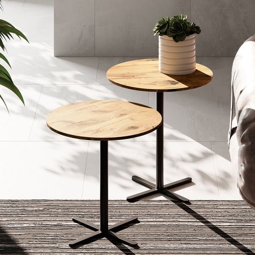 Tavolo d'appoggio contemporaneo - K445 TWIN - Ronald Schmitt Design - in vetro / in ceramica / con supporto in acciaio
