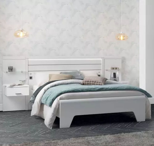 Letto matrimoniale - MULTY - Meubles Célio - contemporaneo / con testiera / con comodini