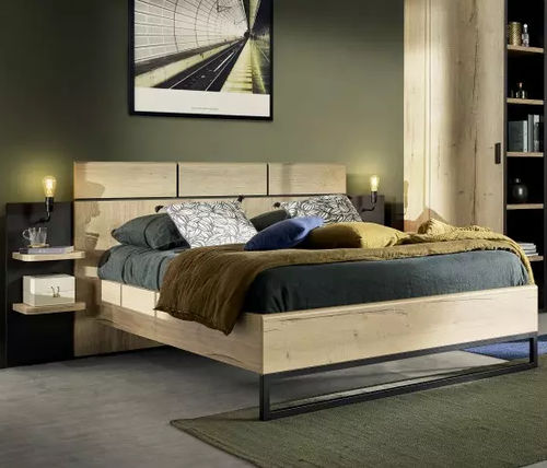 Letto matrimoniale - EIFFEL - Meubles Célio - contemporaneo / con base contenitore / con comodini