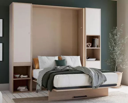 Letto a scomparsa - SMART - Meubles Célio - matrimoniale / contemporaneo / con base contenitore