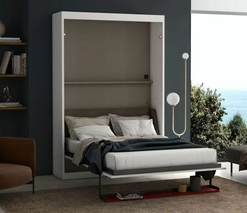 Letto a scomparsa - SMART - Meubles Célio - matrimoniale / contemporaneo / con armadietto