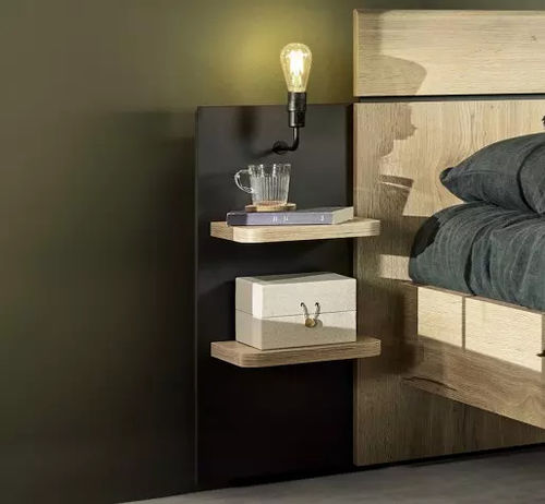 Comodino contemporaneo - EIFFEL - Meubles Célio - in melaminico / rettangolare / da parete