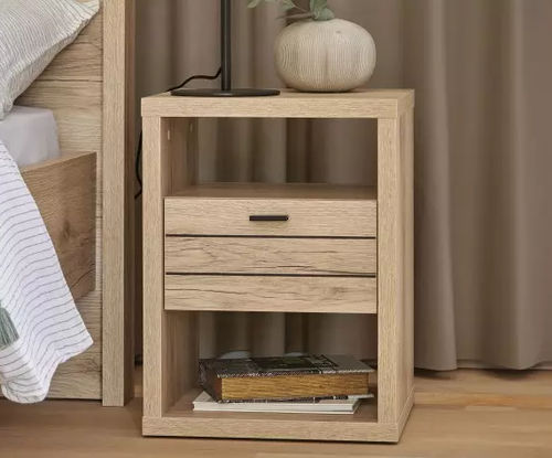 Comodino contemporaneo - FOREST - Meubles Célio - in melaminico / con supporto in legno / rettangolare