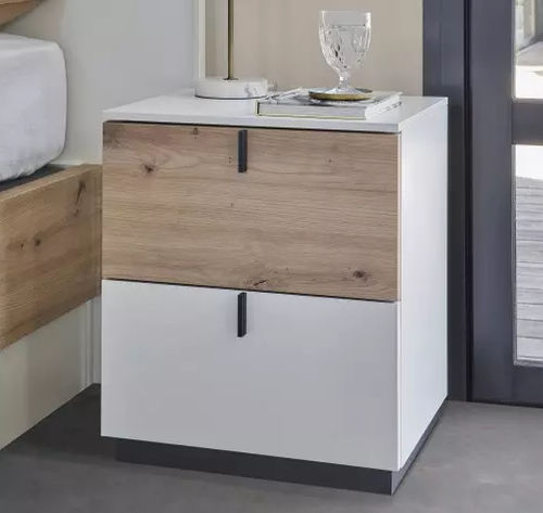 Comodino contemporaneo - OPALE - Meubles Célio - in melaminico / rettangolare / con cassetti