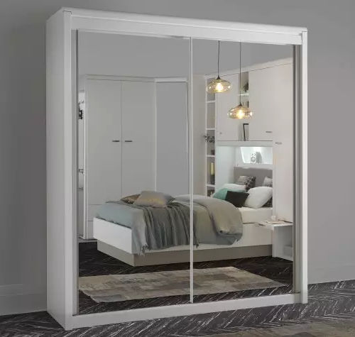 Armadio contemporaneo - MULTY - Meubles Célio - in melaminico / con porta scorrevole / a cassetti