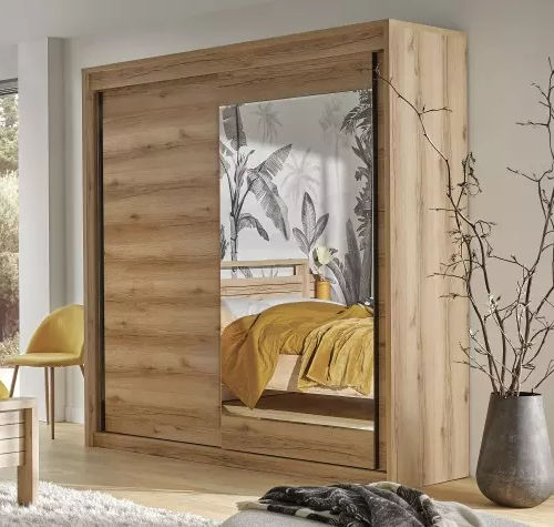 Armadio contemporaneo - FOREST - Meubles Célio - in melaminico / con porta scorrevole / a cassetti
