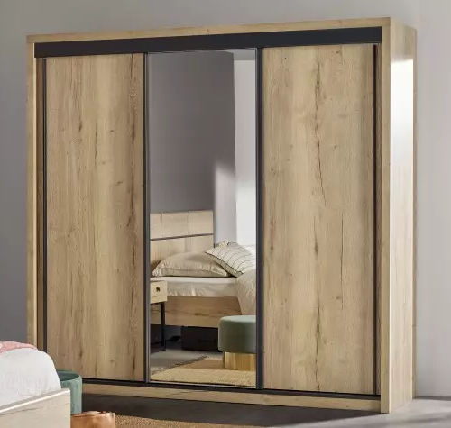 Armadio contemporaneo - EIFFEL - Meubles Célio - in melaminico / con porta scorrevole / a cassetti