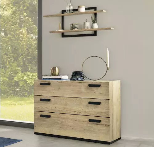 Cassettone contemporaneo - EIFFEL - Meubles Célio - in melaminico / con contenitore / 3 cassetti