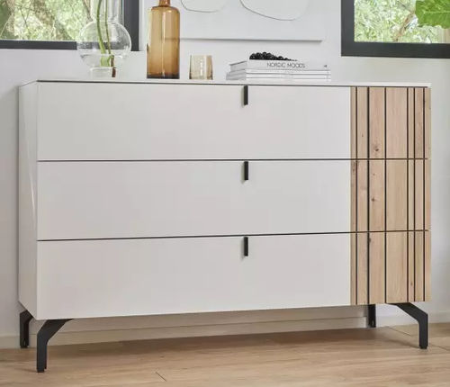 Cassettone contemporaneo - OPALE - Meubles Célio - in melaminico / rettangolare / 3 cassetti