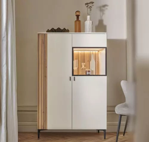 Credenza con alzata contemporanea - TOPAZE - Meubles Célio - in melaminico