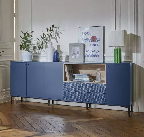 Credenza contemporanea - PIGMENT - Meubles Célio - in metallo / in melaminico / con ripiano