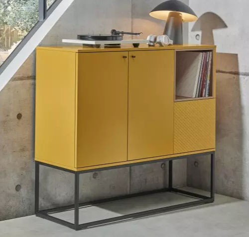 Credenza alta - PIGMENT - Meubles Célio - contemporanea / in metallo / in melaminico