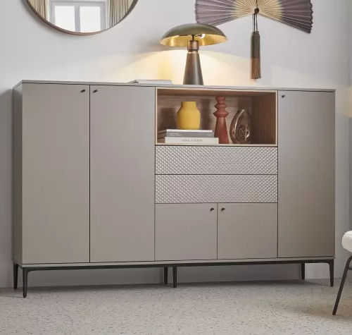 Credenza contemporanea - PIGMENT - Meubles Célio - in melaminico / con ripiano / con cassetti