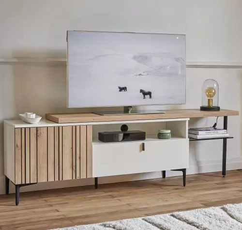 Mobile porta TV contemporaneo - TOPAZE - Meubles Célio - con cassetti / con vano contenitore / con ripiani