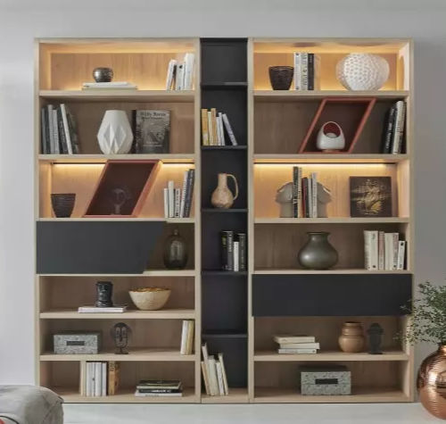 Libreria contemporanea - OBLIK - Meubles Célio - in melaminico / con contenitore / personalizzabile