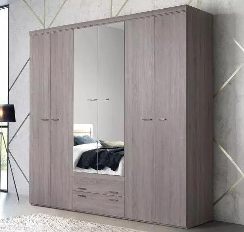 Armadio contemporaneo - MULTY - Meubles Célio - in melaminico / con ante battenti / a cassetti