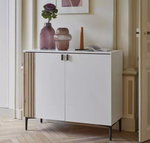Credenza contemporanea - TOPAZE - Meubles Célio - in melaminico / con ante battenti / con 4 gambe