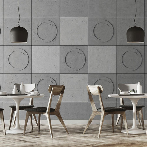 Pannello per interni - GEO 04 - Loft Design System - in calcestruzzo / aspetto cemento
