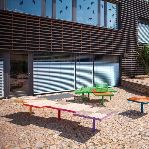 panca per spazi pubblici moderna - mmcité street furniture