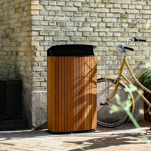 Portarifiuti pubblico - MAXIMINIUM - mmcité street furniture - in acciaio galvanizzato / in acciaio inossidabile / in ghisa di alluminio