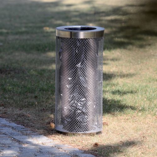 Portarifiuti pubblico - AEROPORTO - mmcité street furniture - per raccolta differenziata / in acciaio galvanizzato / in acciaio