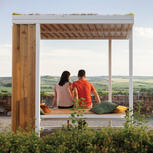 Copertura per spazi pubblici - CUBY SCREEN - mmcité street furniture