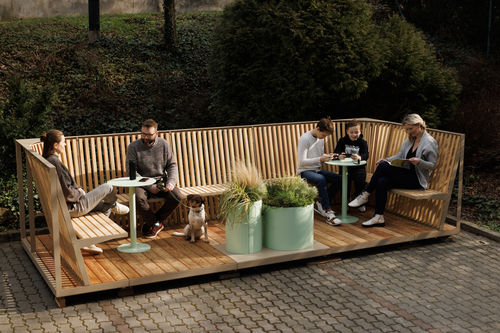 Parklet modulare - PLATFORM - mmcité street furniture