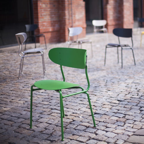Sedia contemporanea - BOHÉM - mmcité street furniture - da interno / da esterno / in legno compensato