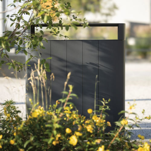 Portarifiuti pubblico - MULTIMINIUM - mmcité street furniture - per raccolta differenziata / in acciaio galvanizzato / in ghisa di alluminio