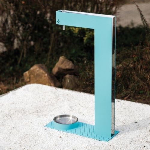 Fontana pubblica - FONS - mmcité street furniture - per cani / in acciaio / in acciaio inossidabile