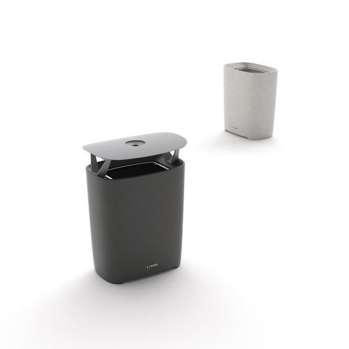 Portarifiuti in acciaio galvanizzato - BETTER - mmcité street furniture - in calcestruzzo ad alte prestazioni / da esterno / per spazio pubblico