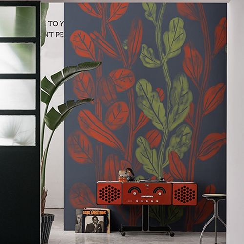 Carta da parati contemporanea - LA GORDA - Wall&Deco - in vinile / con motivi naturali / con motivi floreali