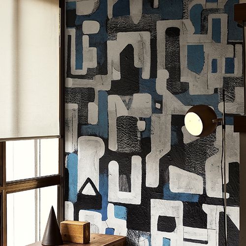 Carta da parati contemporanea - SUSPICIOUS - Wall&Deco - in vinile / a motivi / aspetto tessuto