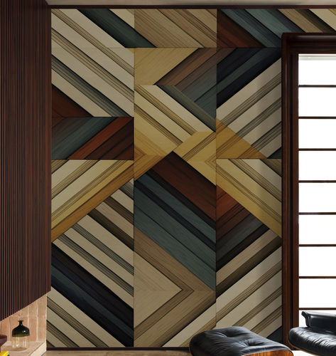 Carta da parati contemporanea - Ōku - Wall&Deco - in vinile / a motivi / aspetto tessuto