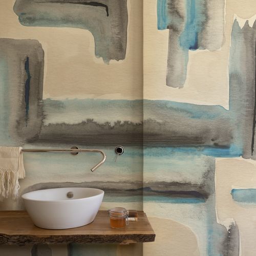 Carta da parati contemporanea - Frattempo - Wall&Deco - in fibra di vetro / a motivi / aspetto tessuto