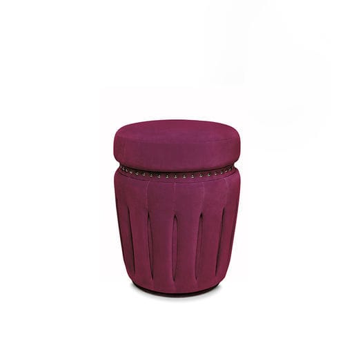 Sgabello classico - Belle De Jour - MUNNA - in pelle / in tessuto / con supporto tessuto