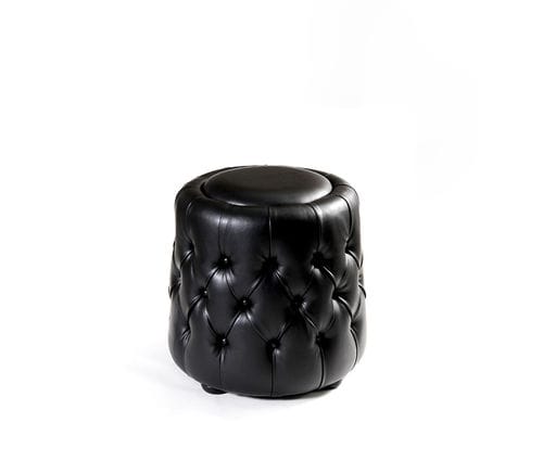 Pouf chesterfield - Miss Feet - MUNNA - in tessuto / in pelle / tondo