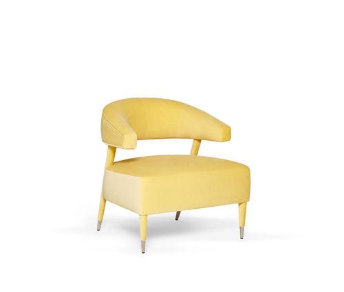 Poltrona contemporanea - Femina - MUNNA - in velluto / in cotone / in pelle